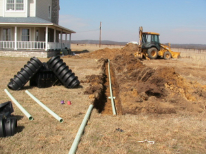 Construction for Conventional Septic Tank Installation